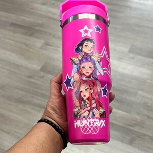 K-pop Hydro Flask Pink Tumbler with Anime Art